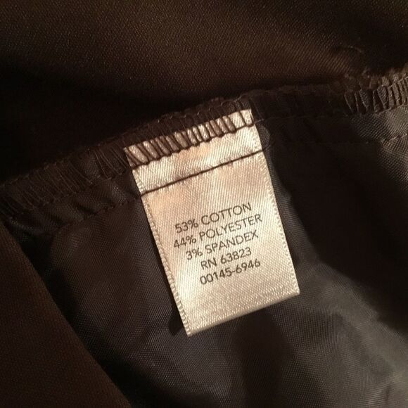 NWOT. Christopher Banks Women’s Sz 8S Brown Straight Leg Slacks - Picture 10 of 11